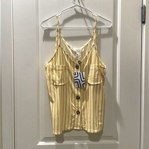 Yellow Striped Women's Top